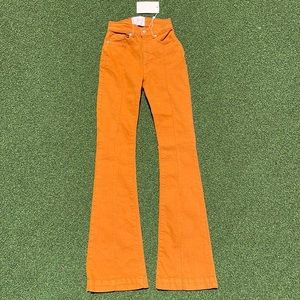 NWT REVICE burnt orange size 25 Never before worn High waisted Flare jeans